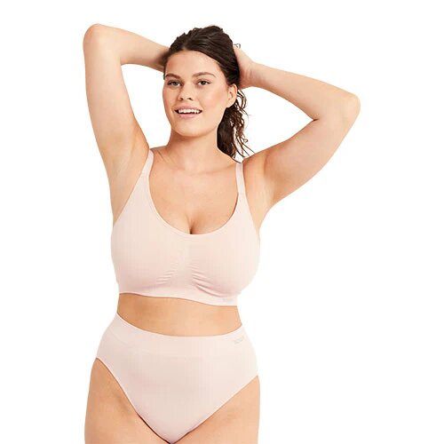 Full Bust Wireless Bra Nude Str  Xl