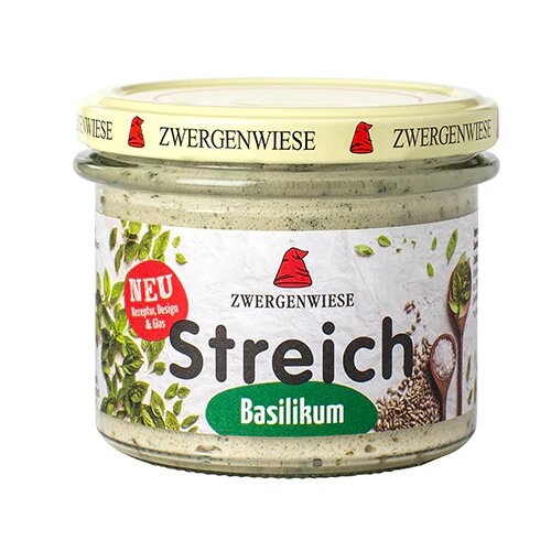 Smørepålæg M Basilikum Streich øko 180 Gram