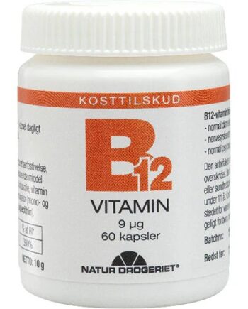 B12 Vitamin 9 Mcg   60 Kapsler