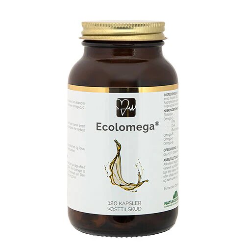 Ecolomega Fiskeolie Kapsler 120 Kapsler