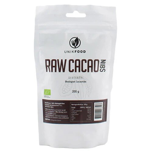Cacao Nibs Grofthakkede øko 200 Gram