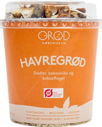 Grød Havregrød M Dadler  Kakaonibs   Kokosflager ø