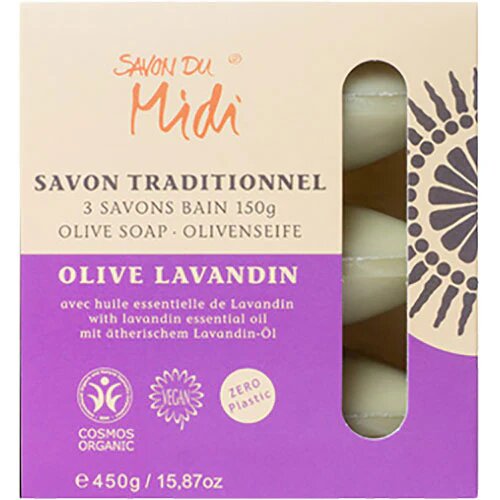 Oliven Sæbe Med Lavandin Savon Du Midi øko 450 Gram