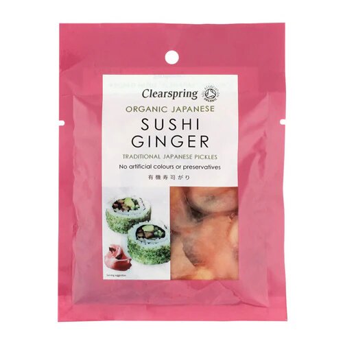 Sushi Ginger U Tilsat Sukker øko 50 Gram