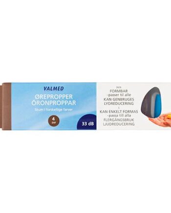 Valmed ørepropper 4  Par   1 Pk
