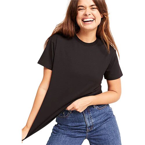 Women S Classic Crew Neck T Shirt Sort Str  M