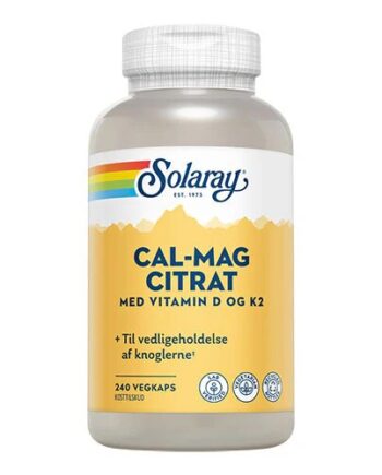 Cal Mag Citrat Med Vitamin D Og K2   240 Kapsler