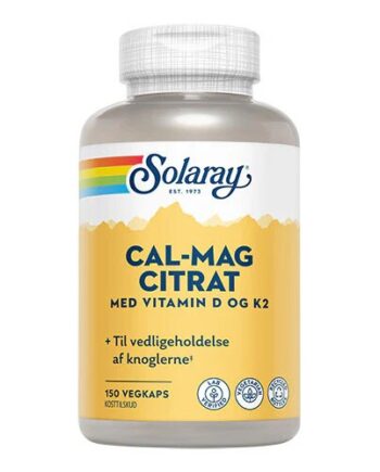 Cal Mag Citrat Med Vitamin D Og K2  150 Kapsler