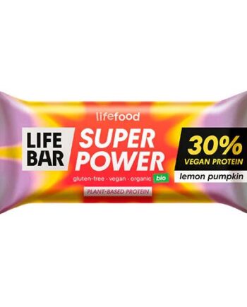 Super Power Proteinbar   Lemon Pumpkin øko  40 Gram