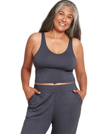 Shelf Bra Crop Top Storm Str  Xl
