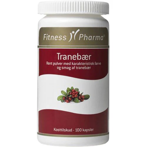 Tranebærkapsler Fitness Pharma 100 Kapsler