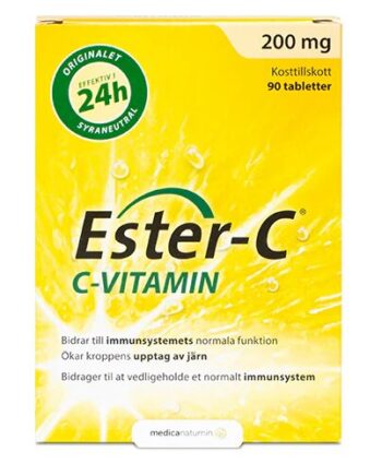 Ester C Vitamin 200 Mg   90 Tabletter