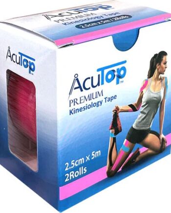 Terapeutisk Tape Pink 2 5cmx5m  2 Ruller