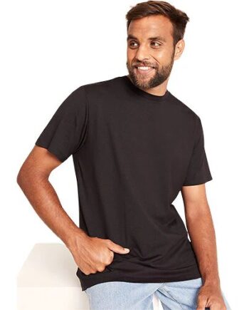 Men S Classic Crew Neck T Shirt Sort Str  S