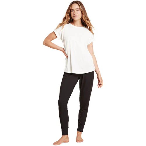 Downtime Lounge Top Hvid Str  M
