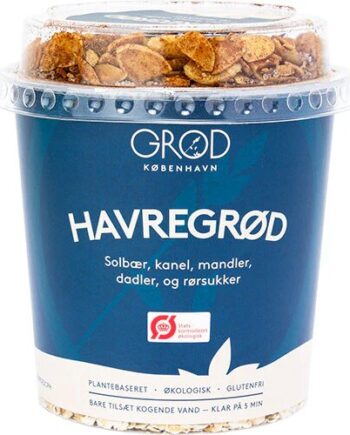 Grød Havregrød M  Solbær  Kanel  Mandler  Dadler ø