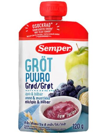 Grød Med Blåbær Og æble Fra 6 Mdr    120 Gram
