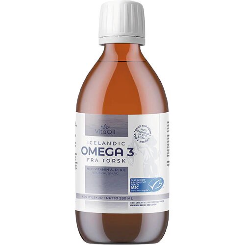 Vitaoil Icelandic Omega 3 Fra Torsk 280 Ml