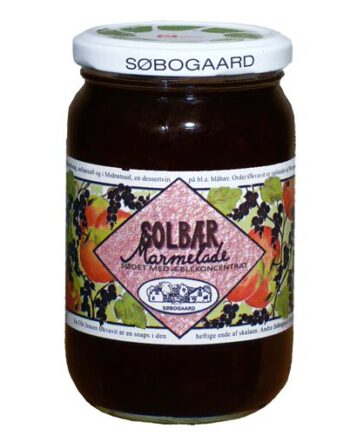 Solbærmarmelade Sødet M æble øko    400 Gram