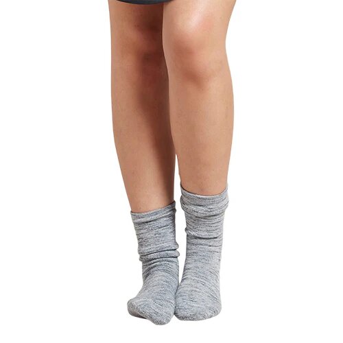 Women S Chunky Bed Sock Dove Storm Space Dye