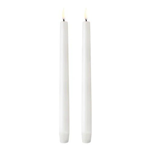 Led Kronelys Nordic White Smooth 2 Pack 2 3x25