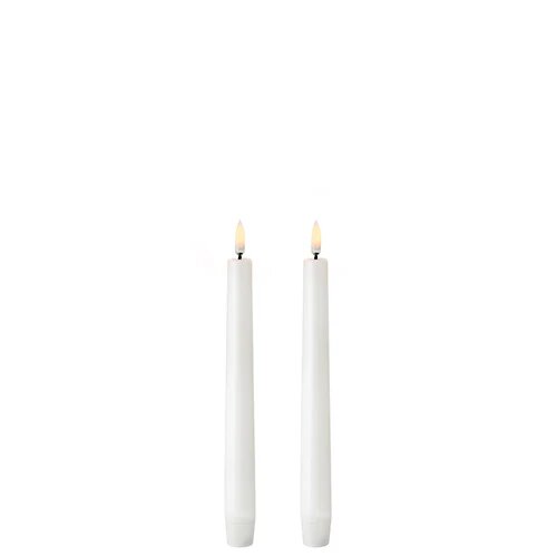 Led Kronelys Nordic White Smooth 2 Pack 2 3x20