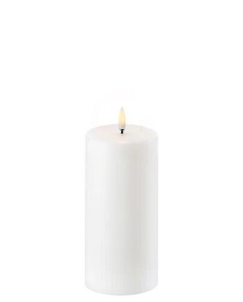 Led Bloklys  Nordic White  Smooth  7 8x15 Cm