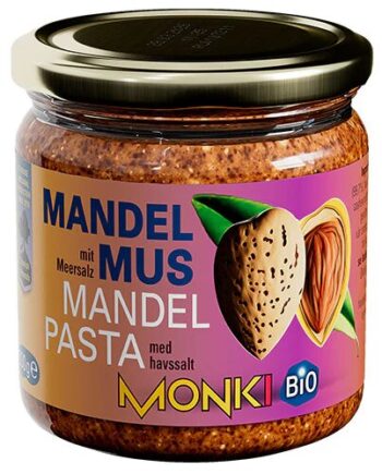 Mandelsmør Brun ø Monki   330 Gram