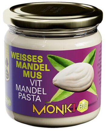 Mandelsmør Hvid ø Monki   330 Gram