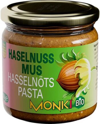 Hasselnøddesmør ø Monki   330 Gram