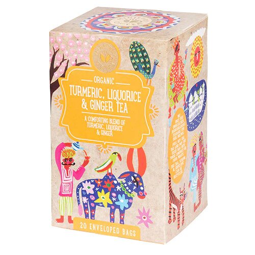 Gurkemeje Lakrids Ingefær Te øko 20 Breve