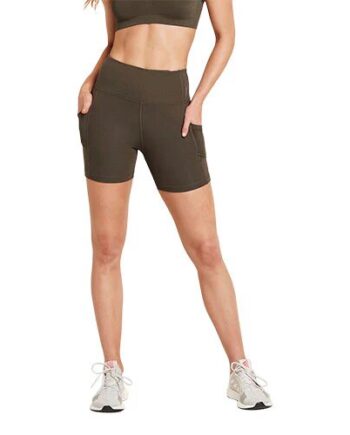 5 Quot  High Waist Shorts Dark Olive Str  Xl Motivate   1 Stk