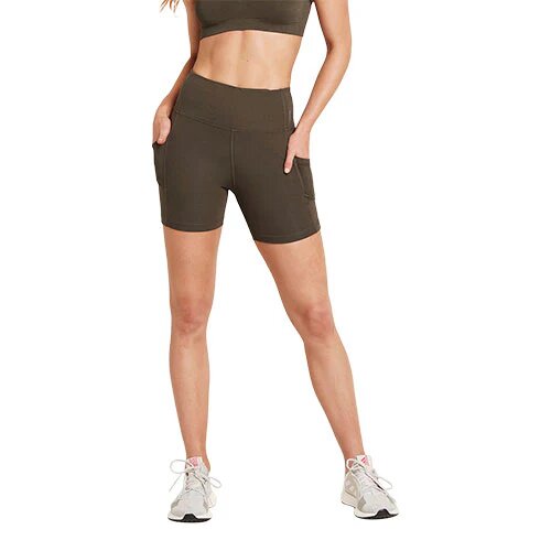 5 Quot High Waist Shorts Dark Olive Str Xl Motivate 1 Stk