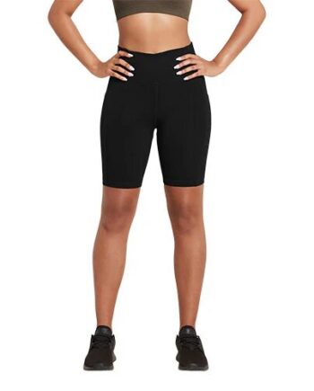 8 Quot  High Waist Shorts Black Str  Xs Motivate   1 Stk