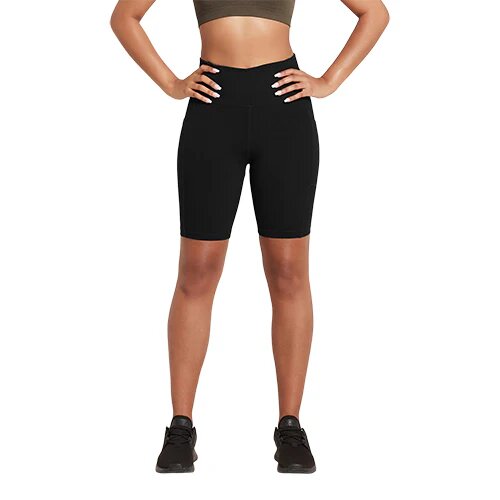 8 Quot High Waist Shorts Sort Str S Motivate 1 Stk
