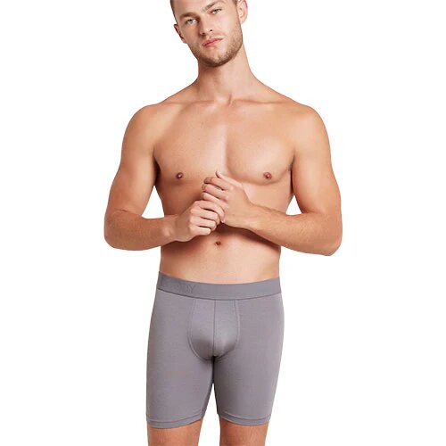 Men S  Everyday Longer Boxers Ash Str  S