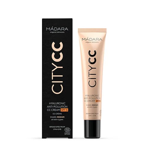 Madara Citycc Hyaluronic Antipollution Cream Spf15 Medium   40 Ml