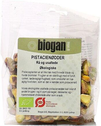 Pistacienødder Rå økologisk   50 Gram