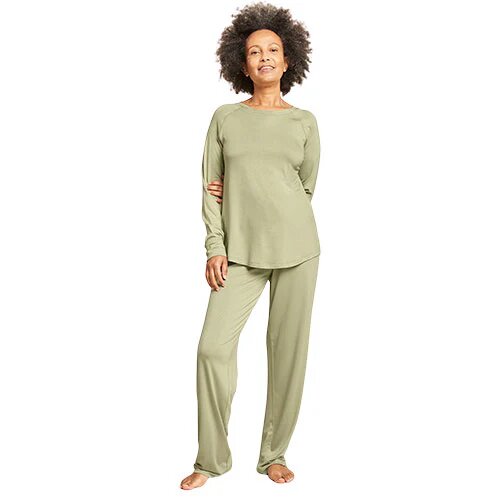 Goodnight Raglan Sleep Top Sage Str  M