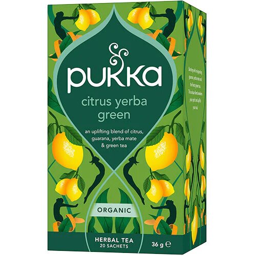 Citrus Yerba Green Te økologisk   20 Breve
