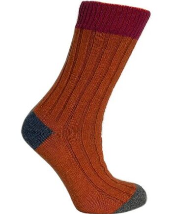 Merinostrømper Cerise Orange Str  35 38