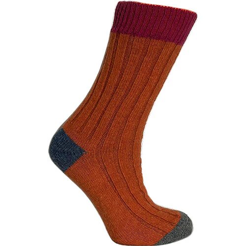 Merinostrømper Cerise Orange Str  35 38