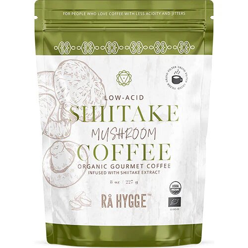 Kaffe M  Shiitake Svampeektrakt   Filtermalet økologisk   227 Gram