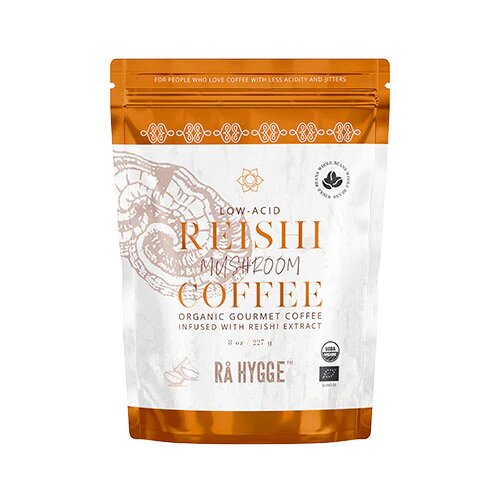 Kaffe M Reishi Svampeekstrakt   Hele Bønner økologisk   227 Gram