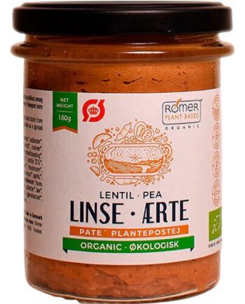 Linse ærte Smørrepålæg øko    180 Gram
