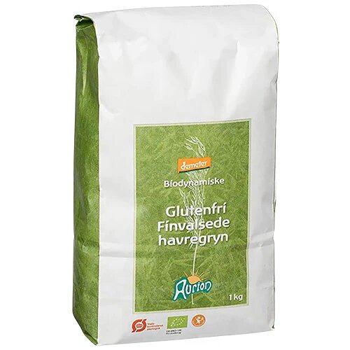 Aurion Glutenfri Havregryn  Fine ø Demeter   1 Kg