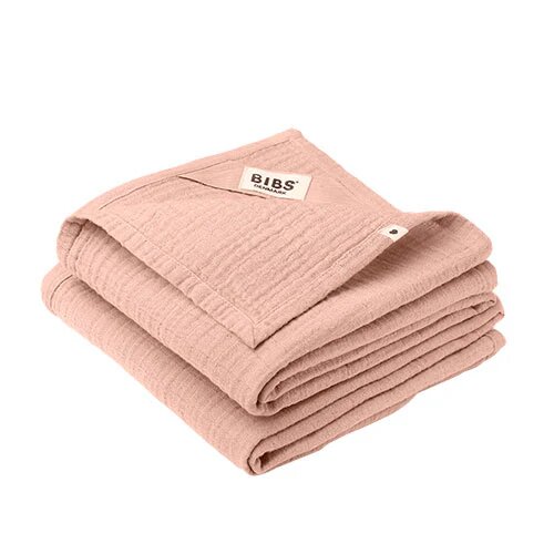Bibs Muslin Cloth 2 Pack 70x70 Cm Blush