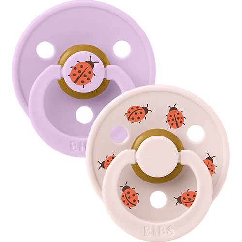 Bibs Colour Size 2  2 Pack Ladybug Violet Sky Mix