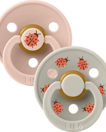 Bibs Colour Size 2  2 Pack Ladybug Blush Sand
