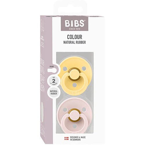 Bibs Colour Size 2 2 Pack Pale Butter Petal